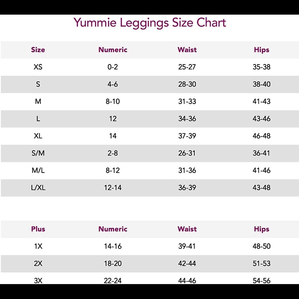 YUMMIE TUMMIE, SIZE XL-NWT-LEGGINGS - Picture 3 of 8